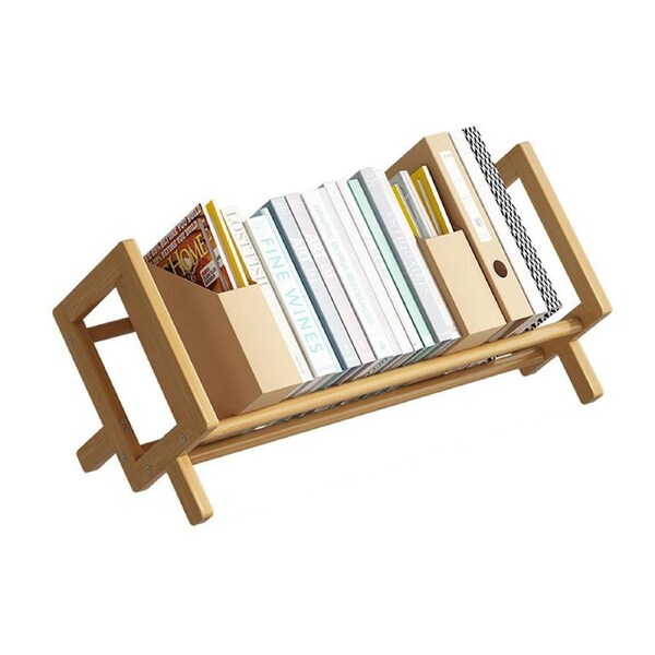 Desktop Bookshelf Organizer for Home Office Storage Shelf for Books and Files