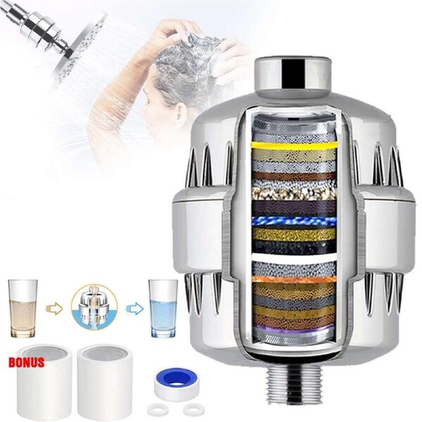 25 Stage Shower Head Filter Bath Hard Water Chlorine Purifier