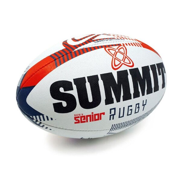 Summit Global Advance Rugby Union Synthetic Training Ball 3.0 Size 5 Red