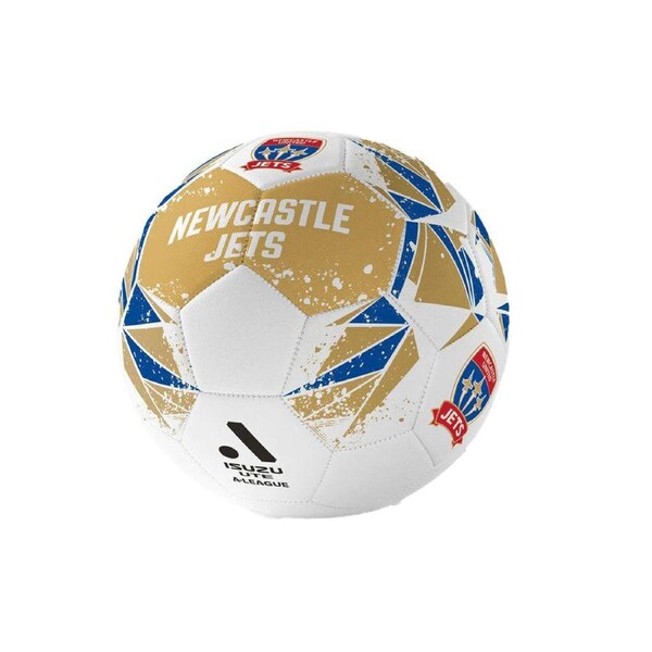 A-League Newcastle Jets A-League Soft Foam PVC Soccer Ball Size 5 Mustard