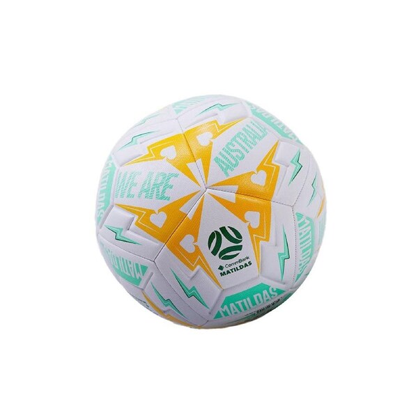 MATILDAS Australias Womens Football Lightning PVC Soccer Ball Size 5 Mint