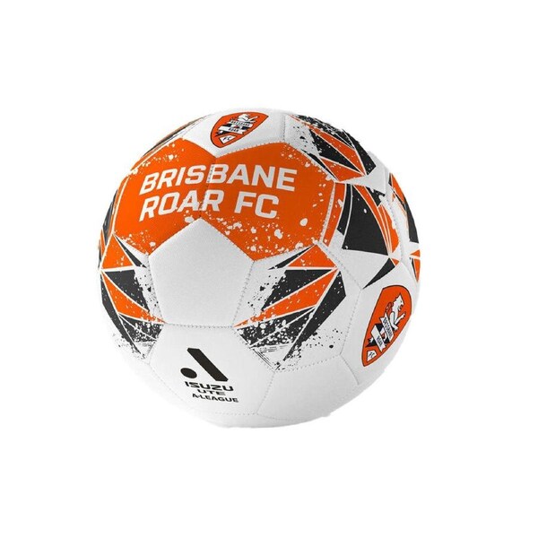 A-League Brisbane Roar A-League Soft Foam PVC Soccer Ball Size 5 Orange