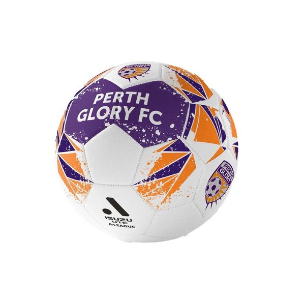 A-League Perth Glory A-League Soft Foam PVC Soccer Ball Size 5 Purple/Orange