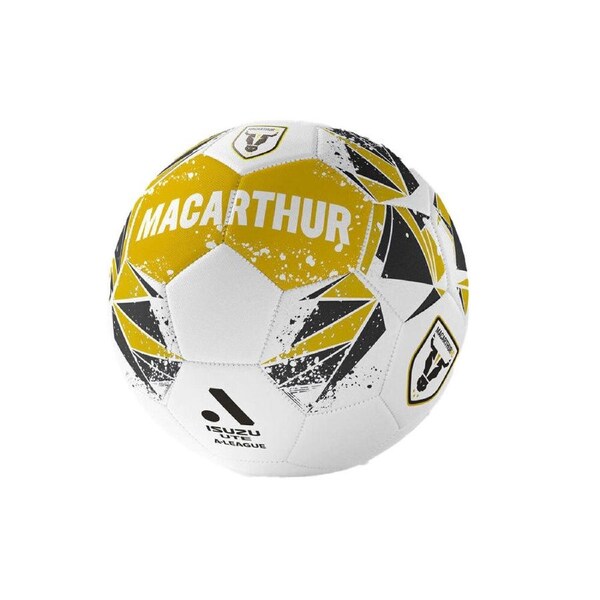 A-League Macarthur FC A-League Soft Foam PVC Soccer Ball Size 5 Mustard
