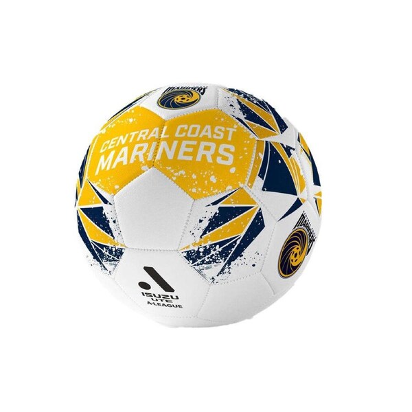 A-League Central Coast Mariners A-League Soft PVC Soccer Ball Size 5 Yellow