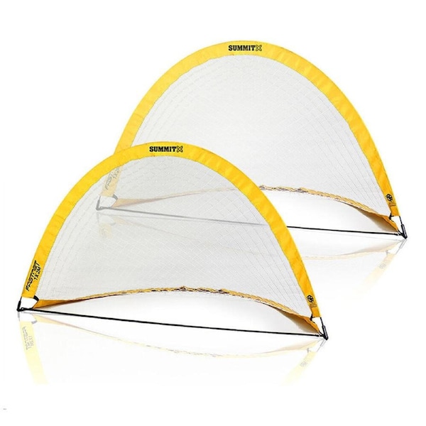 2pc Football Australia Pop-Up Fastnet Portable Soccer Goals Teardrop 2x1m