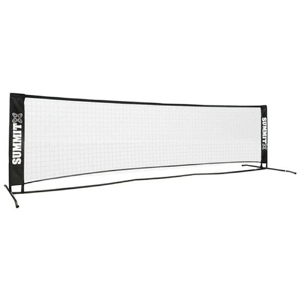Summit Sports Portable Tennis Net 3m x 0.8m for Half-Court & Kids - Black