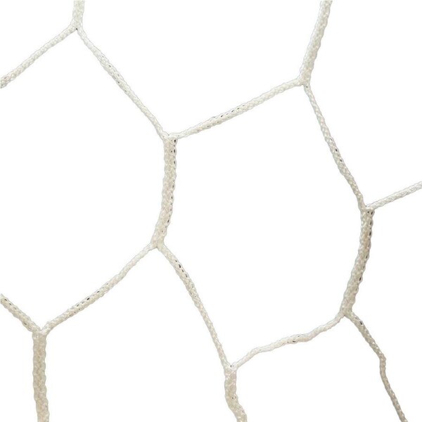 2pc Bownet Box Full Size Nylon Durable Soccer/Futsal Goal Net 750x250cm White