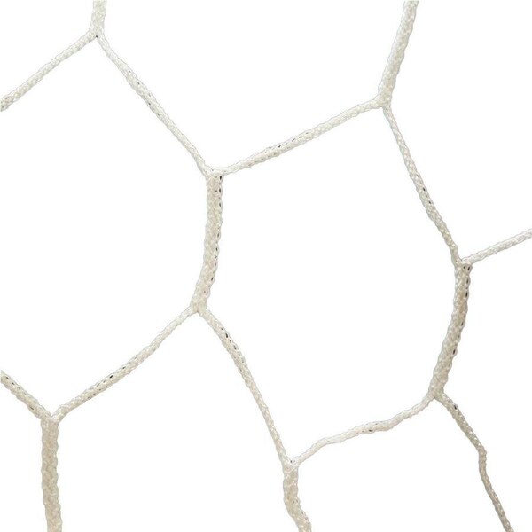 2pc Bownet Tapered Full Size Durable Soccer/Futsal Goal Net 750x250cm White