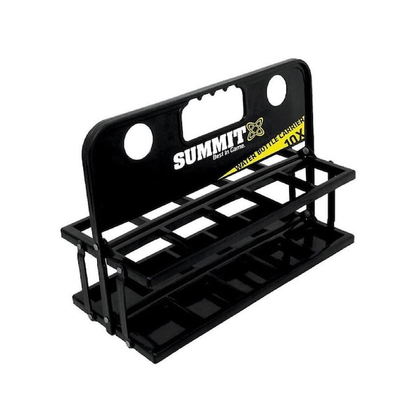 Summit Global 10-Bottle Portable Foldable Water Bottle Carrier/Holder Black