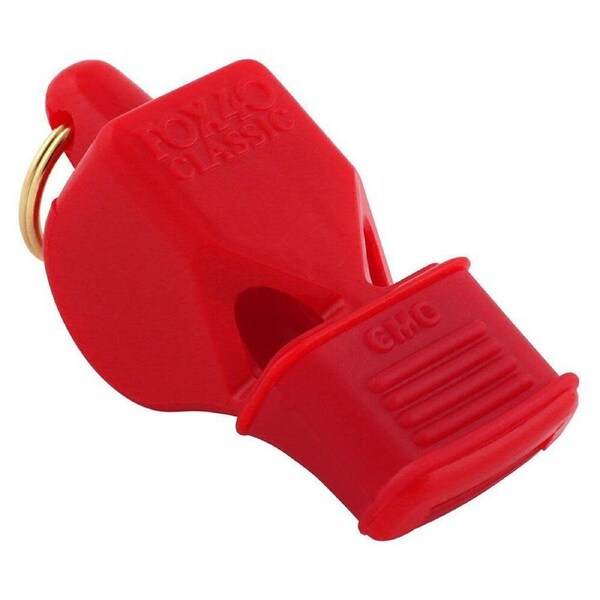 Fox 40 Summit Classic CMG Whistle Coaching/Training Outdoor Sports Accessory Red