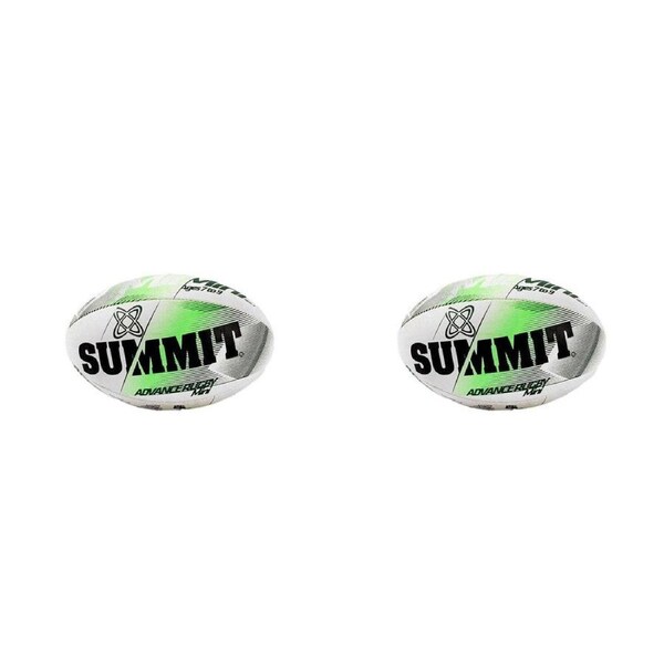 2PK Summit Global Advance Durable Rugby Union Training Ball Mini Size 3 White