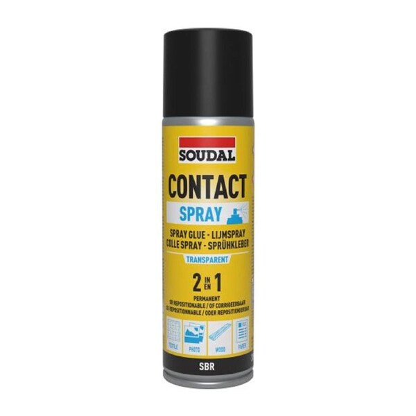 Soudal 205g 2-in-1 Contact Adhesive Spray - 132675