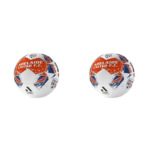 2PK A-League Adelaide United A-League Soft Foam PVC Durable Soccer Ball Size 5