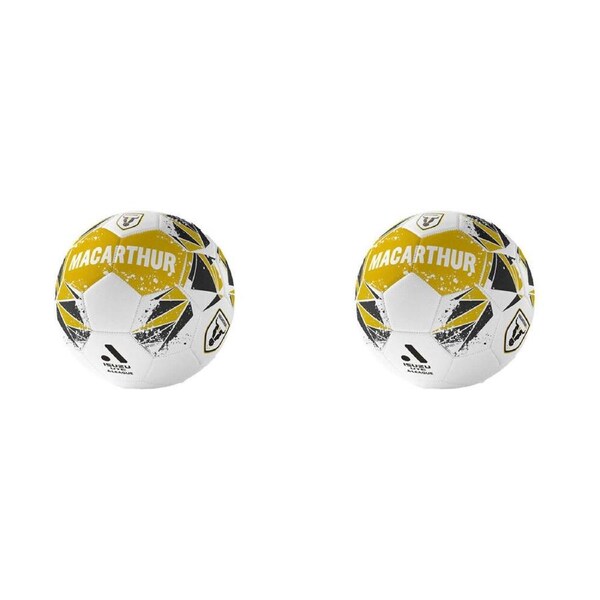 2PK A-League Macarthur FC A-League Soft Foam PVC Soccer Ball Size 1 Mustard