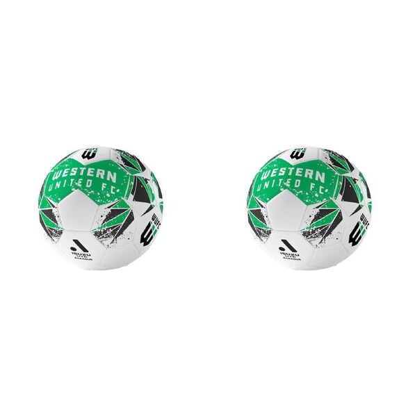 2PK A-League Western United A-League Soft Foam PVC Soccer Ball Size 1 Green