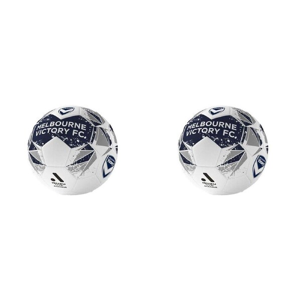 2PK A-League Melbourne Victory A-League Soft PVC Soccer Ball Size 1 Black