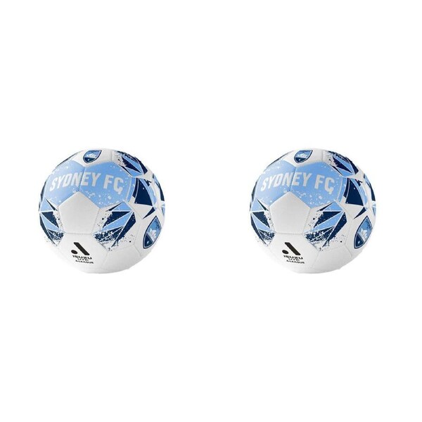 2PK A-League Sydney FC A-League Soft Foam PVC Durable Soccer Ball Size 5 Blue