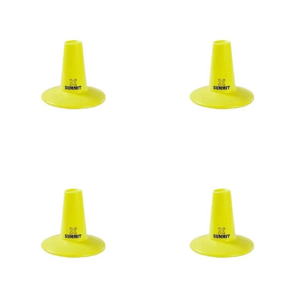 4PK Summit Global Plastic Softball/Baseball Batting Tee Small 12x11cm Yellow
