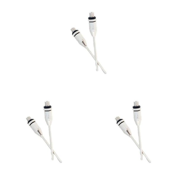 6pc Summit Global Ball Air Pump Metal Universal Inflation Needles Silver