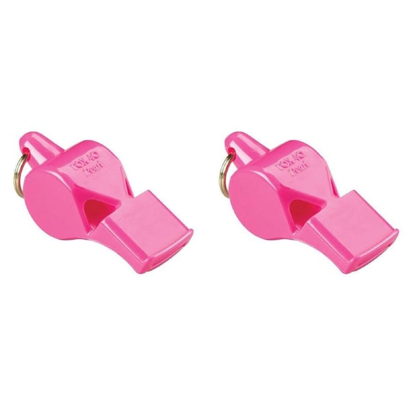 2PK Fox 40 Summit Pearl Whistle Outdoor Coaching/Training Sports Accessory Pink