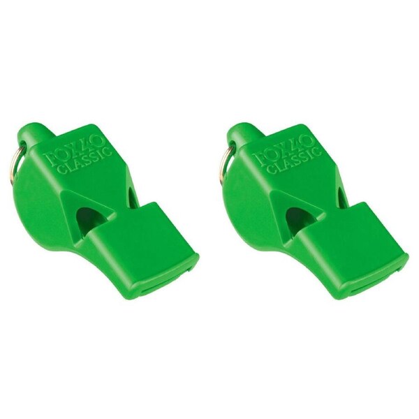 2PK Fox 40 Summit Classic Whistle Coaching/Training Sports Accessory Neon Green