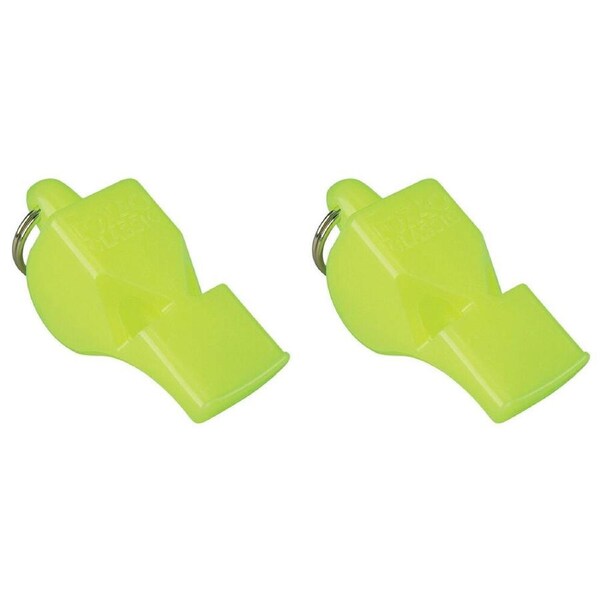 2PK Fox 40 Summit Classic Whistle Coaching/Training Sports Accessory Neon Yellow