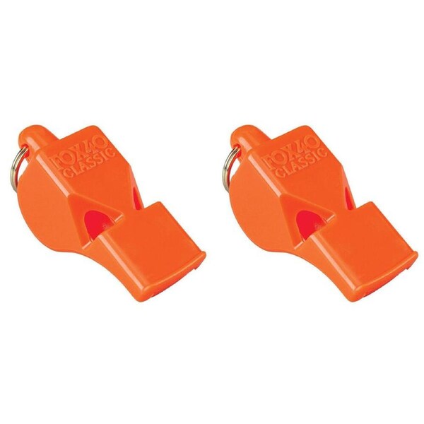 2PK Fox 40 Summit Classic Whistle Coaching/Training Sports Accessory Orange