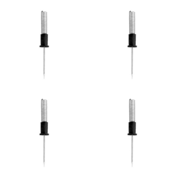 4PK Summit Global Metal Spike Agility Pole Spring Loaded Base for 25mm Pole