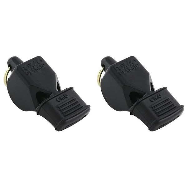 2PK Fox 40 Summit Classic CMG Whistle Coaching/Training Sports Accessory BLK