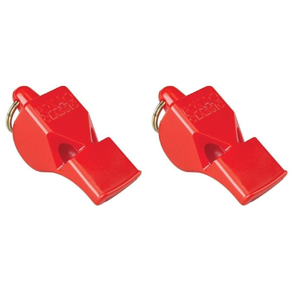2PK Fox 40 Summit Classic Whistle Outdoor Coaching/Training Sports Accessory Red