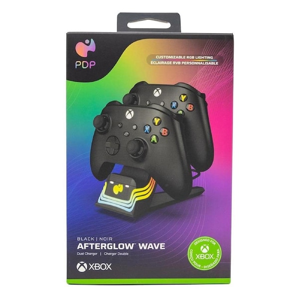 PDP - Afterglow Wave Dual Charger for Xbox - Black