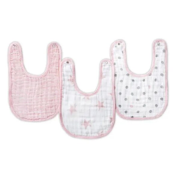 Aden + Anais Classic Muslin Snap Bibs - Doll 3pk