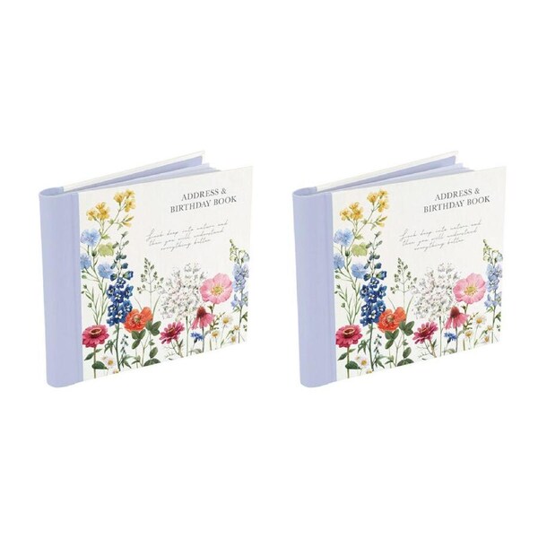 2PK Gibson Gifts Wild Harmony Address & Birthday Book 100-Sheets Stationery