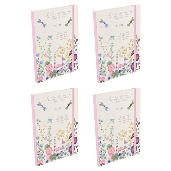 4PK Gibson Gifts Wild Harmony A5 Notebook Journal 176 Sheets Writing Stationery