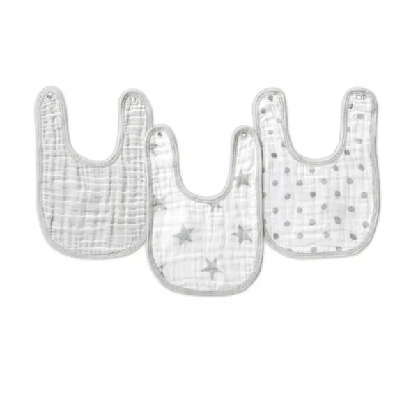 Aden + Anais Classic Muslin Snap Bibs - Dusty 3pk