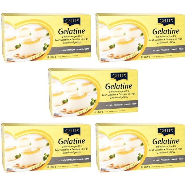 Gelita Gelatine Titanium 1kg 5 Pack Bulk