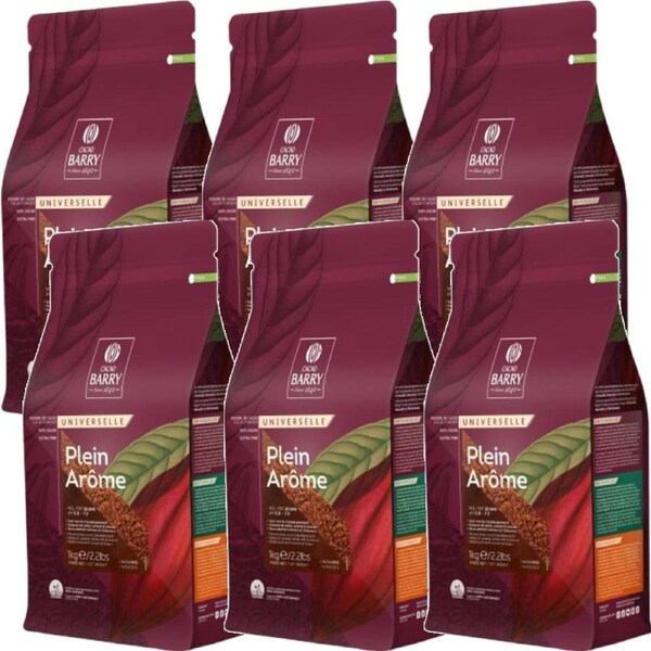 Cacao Barry Plein Arôme Cocoa Powder 1kg 6 Pack Bulk