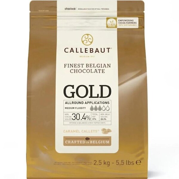 Callebaut Gold Caramel Chocolate Callets 2.5kg