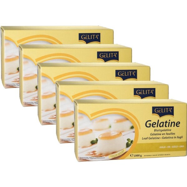 Gelita Gelatine Gold 1kg 5 Pack Bulk