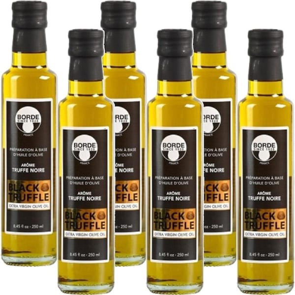 Borde Black Truffle Olive Oil 250mL 6 Pack Bulk