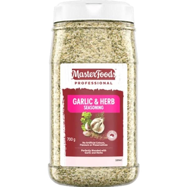 Masterfoods Garlic And Herb Seasoning 700g Bottle Bulk Size