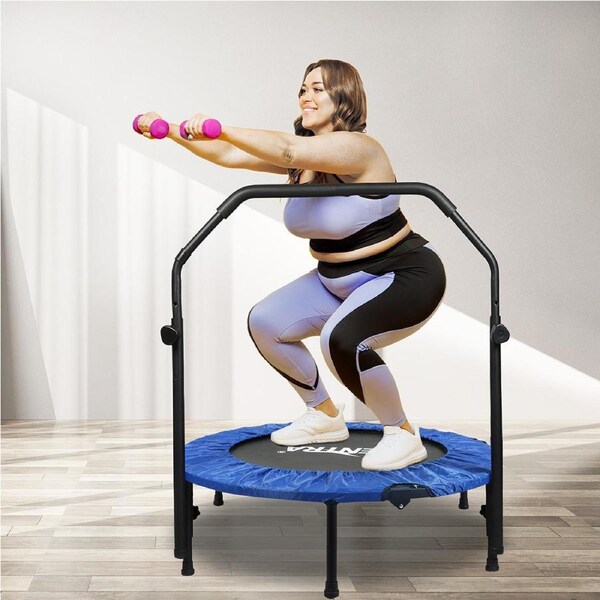 Centra 40" Mini Trampoline Rebounder Folding Fitness Exercise Home Gym Indoor