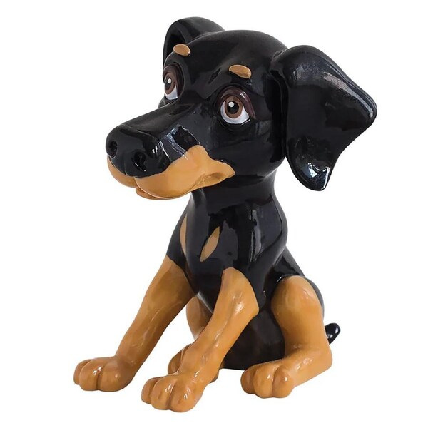 Little Paws Collectible Figurine 13cm Luther Doberman, Artisanau LP3070