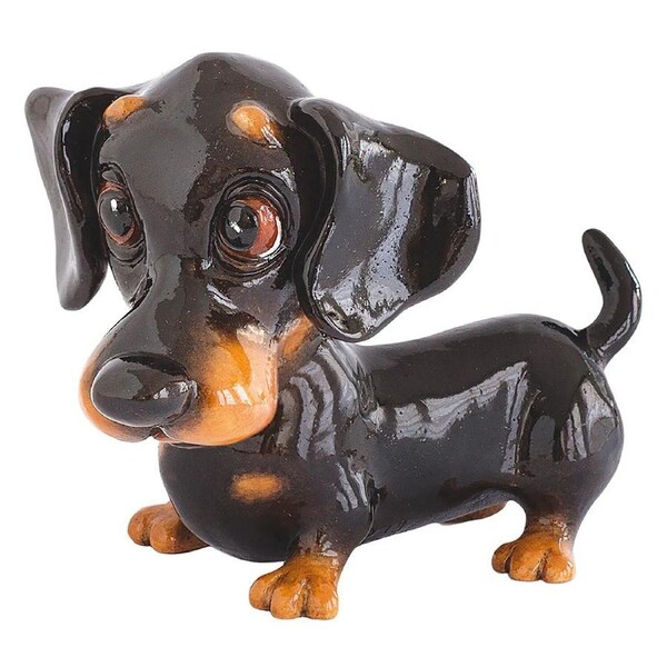 Little Paws Collectible Figurine 13cm Frankie Dachshund, Artisanau LP3058