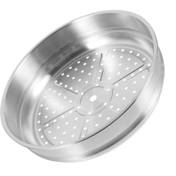 Housoutile 34cm Wok Steamer Dumpling Steamer Steaming Basket for Pot Dedicated Silver Accessories Stainless Steel Basket (Copy)