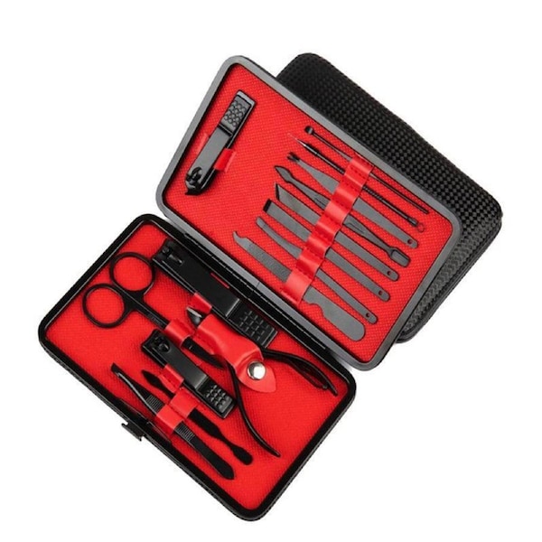 15PCS/Set Tools Pedicure Kit Stainless Steel Nail Grooming Clippers Manicure