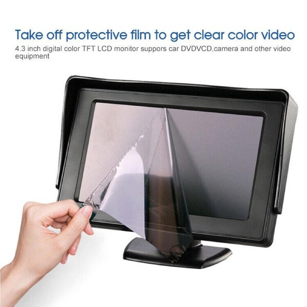 OZNALA Reverse Camera Reversing Camera Rear Night Vision View Rear View Parking Cam Kit Waterproof HD Monitor