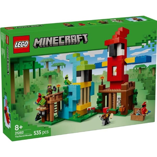 LEGO Minecraft The Parrot Houses, Buildable Video-Game Set 21282