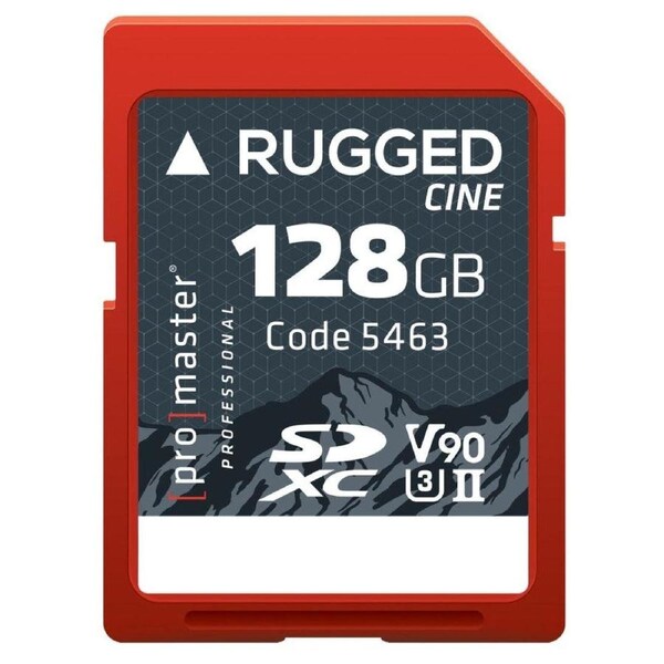 ProMaster SDXC Rugged CINE 128GB 300MB/s UHS-II U3 V90 Professional Memory Card